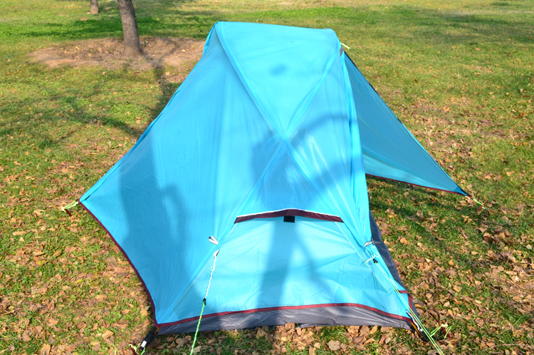 Cheap Goat Tents Ultralight Single Person 2 Door 20D Nylon Silicon Coated Waterproof Windproof Double Layer Two Doors Camping Tent Barraca Tienda   